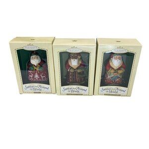 Hallmark Keepsake Santas From Around The World Ornament Set of 3 Christmas NIB